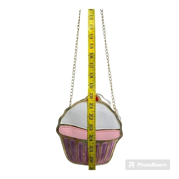 Cup Cake Faux Leather Crossbody Bag - Picture 8 of 8